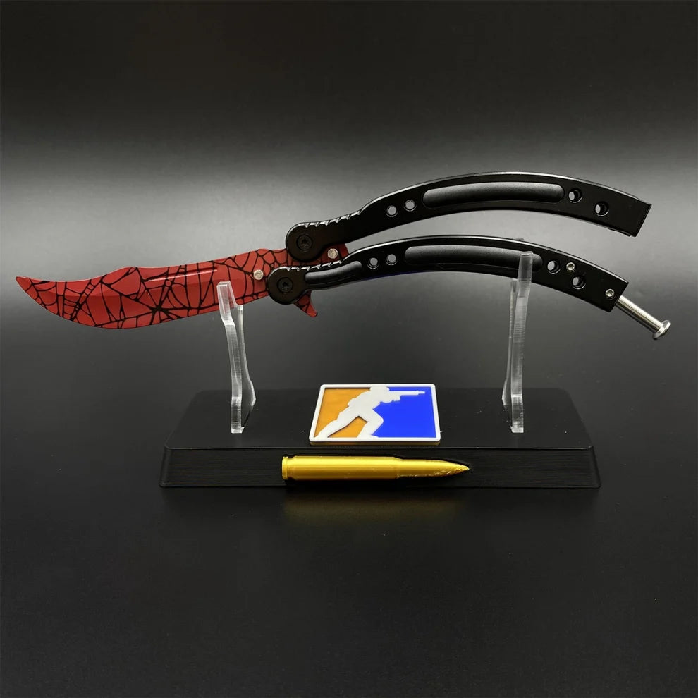 CS2 Butterfly Knife Crimson Web